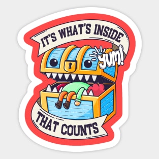 It's What's inside that counts Sticker